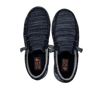 Volcom WOMEN 8W Black Cush Slipper Shoes Knit Slip-On Cushioned Sole VOLCOM-GRAY